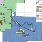 Courtesy image.
A map of North Bend City limits showing its water service providers.