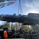 The Great Northern Railway 1246 arrived in Snoqualmie on Thursday morning, April 27. All photos William Shaw/Valley Record.