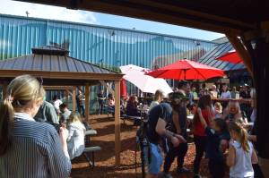 File photo.
Outdoor space at Snoqualmie Falls Brewery, located at 8032 Falls Avenue Southeast in Snoqualmie. The brewery will host an after hours networking event on May 17.