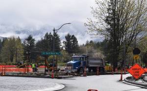 Construction near the Dahlgren property last year. File Photo.