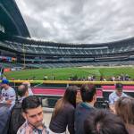 Lakeside (Sea) H.S. alumni Corbin Carroll (right) sits next to New York Mets 1B/DH Pete Alonso (left). Ben Ray / The Mirror
