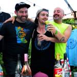 Chris Heigyde (l) and Danny Scott (center), founders of the International Drinking Team.