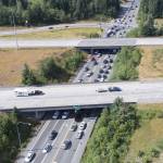 The State Route 18/I-90 interchange. Photo courtesy of the Washington State Department of Transportation.