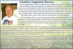 Charles Augustus Krona | Obituary
