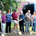 Current and former members of the Sno-Valley Senior Center Board of Directors at the groundbreaking. Photo Conor Wilson/Valley Record.