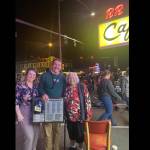 Twedes owners Rachel Bennett and Max Spears pose for a photo with former owner Pat Cokewell (right). Photos courtesy of Jeannie Bowers.