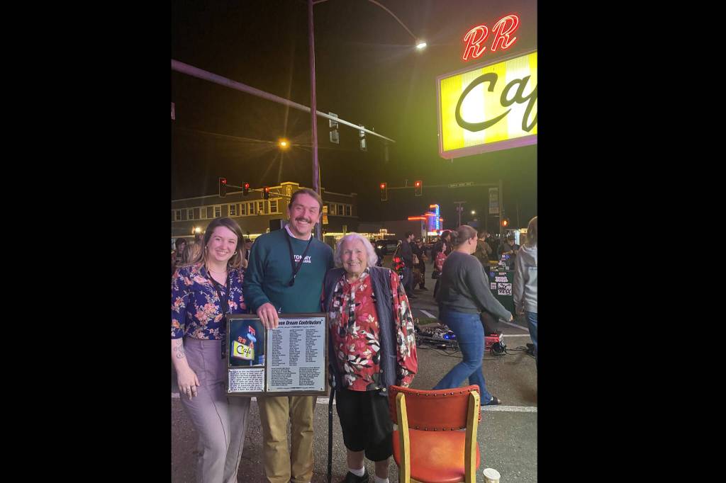 Twedes owners Rachel Bennett and Max Spears pose for a photo with former owner Pat Cokewell (right). Photos courtesy of Jeannie Bowers.