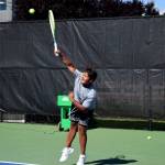 Photo By Conor Wilson/Valley Record.
Shammeer Khan captains the Mount Si boys tennis team.