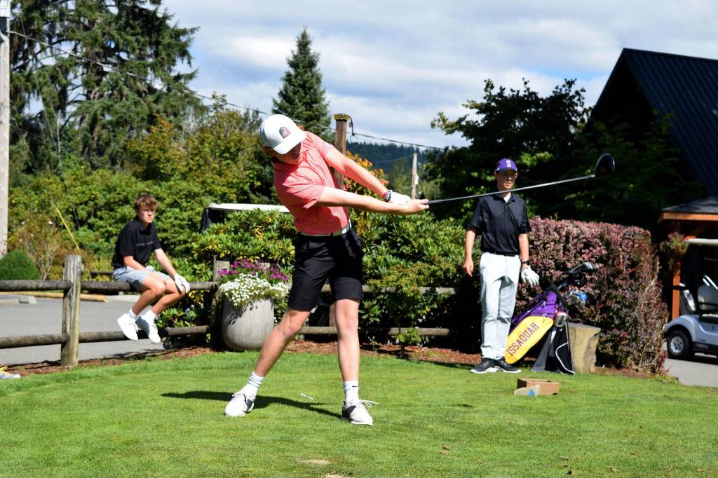 Photo by Conor Wilson/Valley Record.
The Mount Si golf tem has its sights set on the KingCo league title.