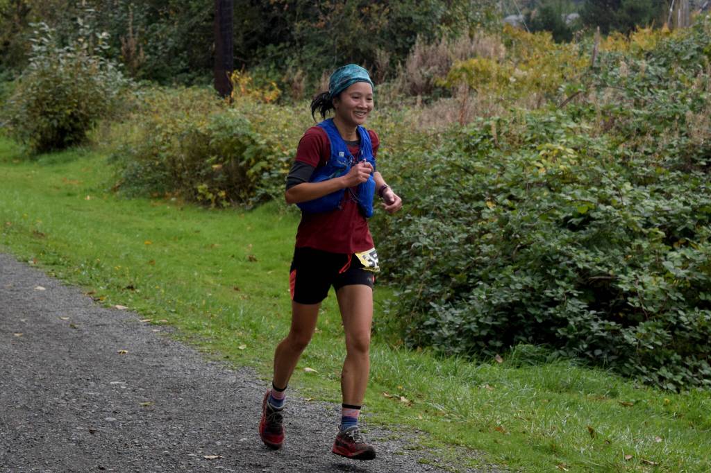 A runner on the Snoqualmie Valley Trail.