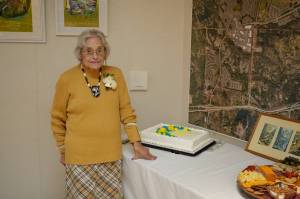 Photo courtesy of the city of Snoqualmie.
Carol Peterson poses for a photo at city hall.