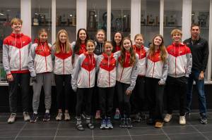 Photo courtesy of the Snoqualmie Valley School District. The Mount Si Cross country team poses for a photo before heading off to state on Friday.