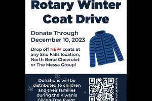 A poster for the Rotary Coat Drive. Courtesy image.