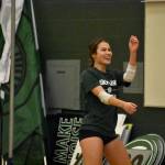 Alex Scherer dances at the start of practice. Ben Ray / The Reporter