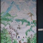 A Winter Wonderland For All painted by Farheen Al-Mishari.