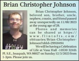 Brian Christopher Johnson | Obituary