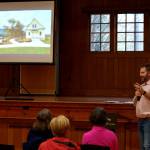 Si View Parks Executive Director Travis Stombaugh talks about the restoration at Toltgate Farm Park during the John D. Spellman Awards.