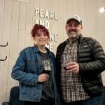 Pearl and Stone Wine Co. co-owner Paul Ribary stands with Tasting Room Manager Brie Cassidy. Photo Conor Wilson/Valley Record.