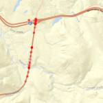 This map depicts the collisions that occurred throughout 2023 along the State Route 18. The darker the dot means there are multiple collisions at that location. (Screenshot from the Washington State Patrol)