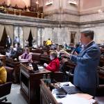 Mark Mullet (D-5th District) and the Washington State Senate convene for floor session. Courtesy photo