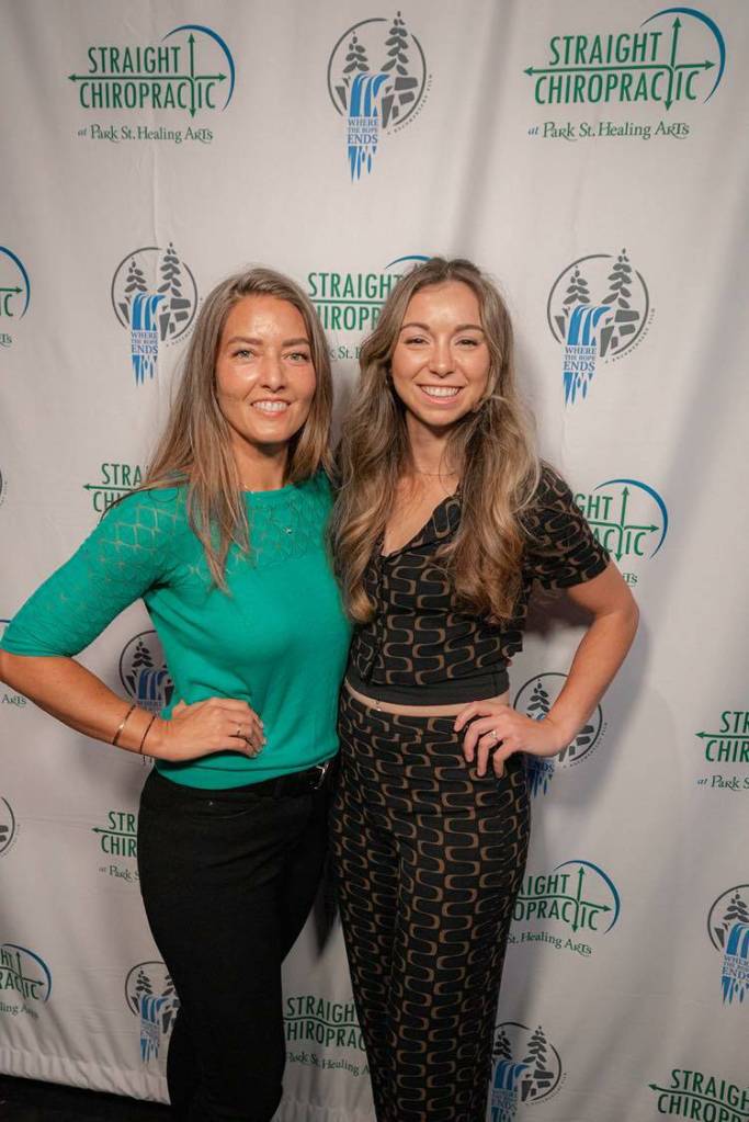 Nicole Doane (left) and Bailey Sinner (right) at a recent screening of Where the Rope Ends. Photo courtesy of Bailey Sinner
