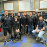 A group photo of past and present Singletrack Cycles employees. (Photo courtesy of Erik Alston)