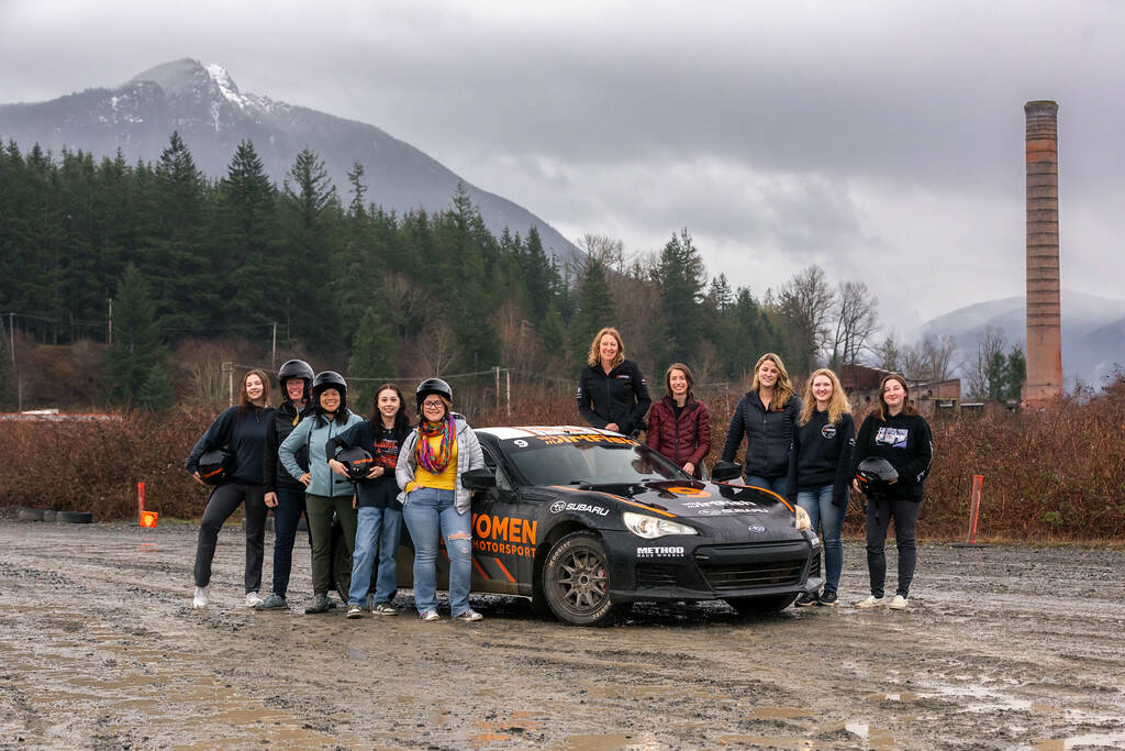 The all-womens class is not strictly for aspiring professional drivers. Women who have signed up so far include car enthusiasts, stunt women, bus drivers and a mom looking to be more comfortable driving in ice and snow. Photos courtesy of Dirtfish
