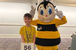 Declan Mallady, a fifth-grader from Snoqualmie Elementary School, won the Regional Spelling Bee of King and Snohomish County on March 30, outspelling 73 competitors. The win qualifies Mallady for the Scripps National Spelling Bee in Washington, D.C., this May. (Photo courtesy of Snoqualmie Valley School District)