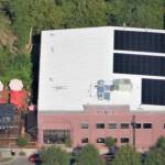 Solar panels on the Snoqualmie Falls Brewery. Photo courtesy of Sunergy Systems