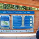 Signage at Tennant Trailhead Park. Photo courtesy of Evergreen Mountain Bike Alliance