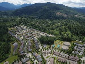 Aerial view of Snoqualmie. Photo courtesy of the City of Snoqualmie