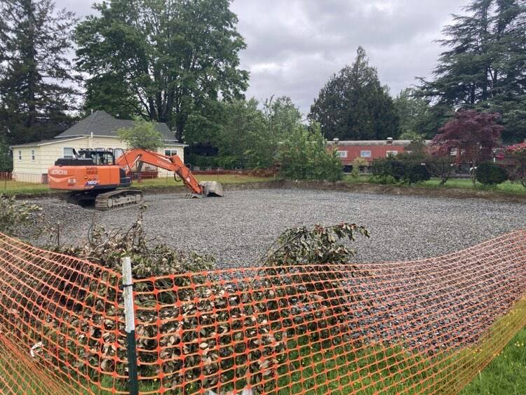 Construction site for The Rails in Snoqualmie. Photo by Mallory Kruml/Valley Record