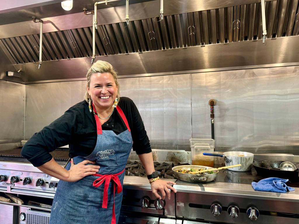 Chef Kristen Schumacher in the Carnation Farms kitchen on March 28, 2024. Photos by Grace Gorenflo/For the Valley Record