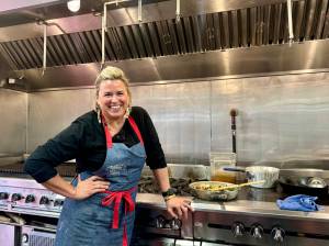 Chef Kristen Schumacher in the Carnation Farms kitchen on March 28, 2024. Photos by Grace Gorenflo/For the Valley Record