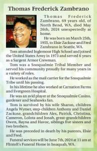 Thomas Frederick Zambrano | Obituary