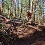 Evergreen Mountain Bike Alliance trail builders working on the soon-to-be-open Raging River trail system. Courtesy photo