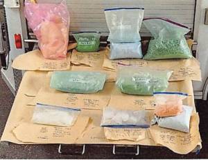 Items seized at an RV site near SE Homestead Valley Road. (Photo courtesy of Homeland Security Investigations)