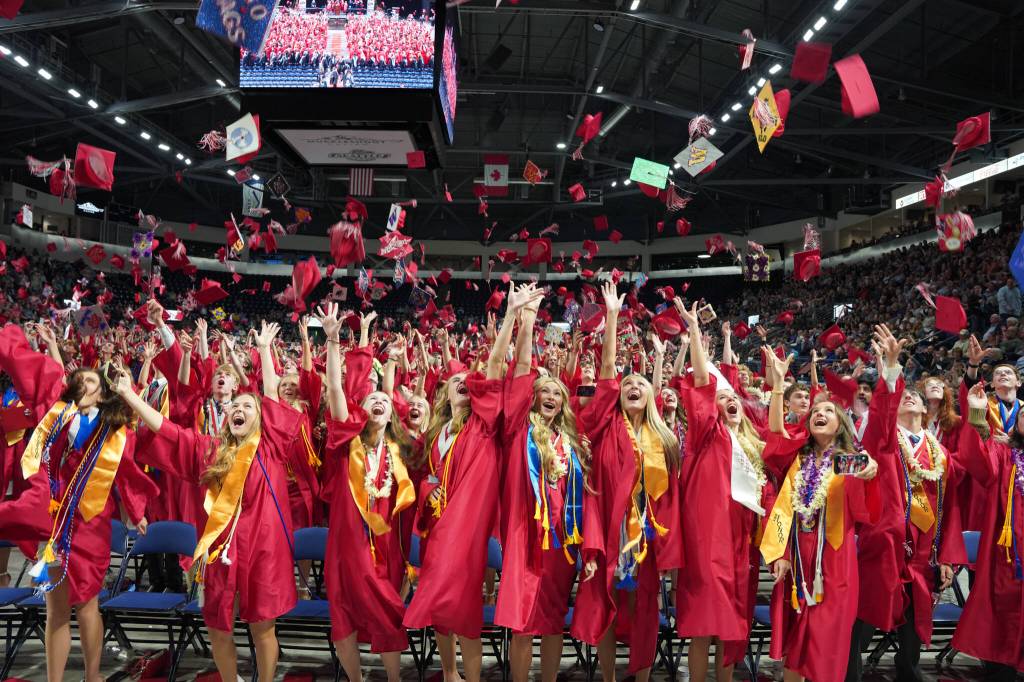 Mount Si High School Class of 2024 graduates. Photo courtesy of Snoqualmie Valley School District