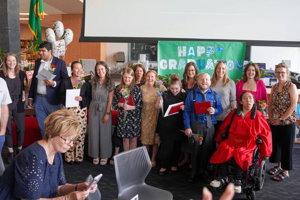 Snoqualmie Transition Learning Center Class of 2024 graduates. Photo courtesy of Snoqualmie Valley School District