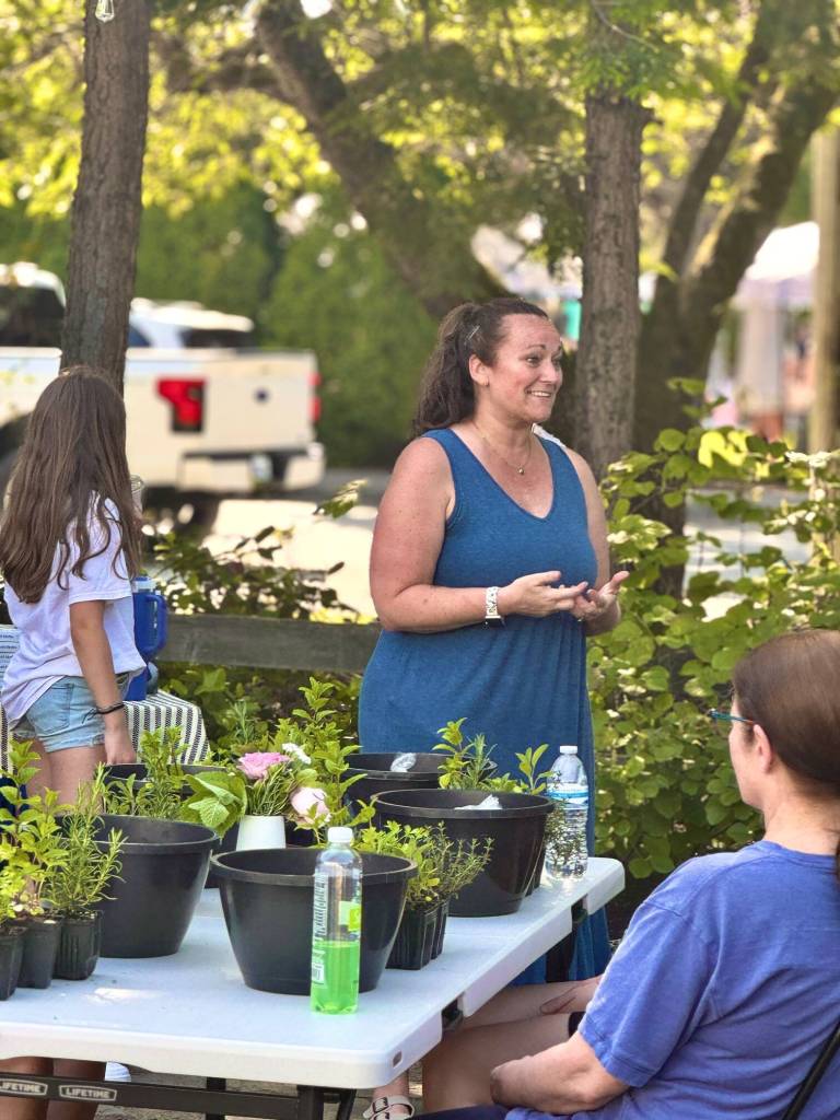 Jess Buttermore, pictured here, leads the Art Park Committee and organized the cleanup effort. Photo courtesy of Fall City Arts