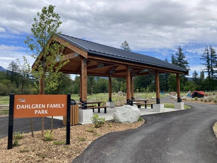 Dahlgren Family Park is at 44000 SE North Bend Way, across the Snoqualmie Valley Trail from Tanner Landing Park. (Photo by Mallory Kruml/Valley Record)