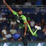 Seattle All-Rounder Harmeet Singh bowling in MLC 2 for the Orcas. Image credit: Major League Cricket.