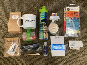 A portion of the gift bag's contents. (Photo by Mallory Kruml/Valley Record)