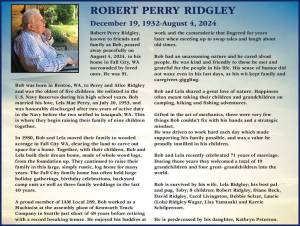Robert Perry Ridgley | Obituary