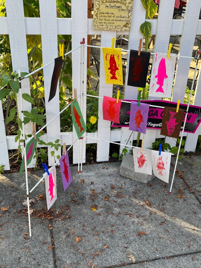 An art project at last years Farm, Forest and Fish Festival. Photo courtesy of Betsy MacWhinney