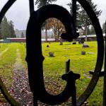The front gate of the Carnation Cemetery on Oct. 21, 2024. (Grace Gorenflo/Valley Record)