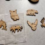 Mount Si High School students are making six ornament shapes: salmon, owls, cougars, bears, eagles and elk. Photos by Grace Gorenflo/Valley Record