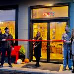 Corie Goodloe cuts the ribbon at the opening of her new restaurant, Cories Cafe, Nov. 22, 2024. Grace Gorenflo/Valley Record
