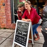 Christeena and Darron Marzolf pose for a photo outside Falling River Meats at the butcher shops ribbon cutting Oct. 17, 2024. Photo by Grace Gorenflo/Valley Record