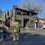 Scene of the April 14 fire at 8102 Railroad Avenue SE in downtown Snoqualmie. (File photo)